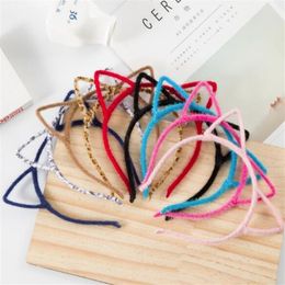 Hairdressing Plush cute cat ear hair band hairpin Korean little devil adult children cute headband wy165211p