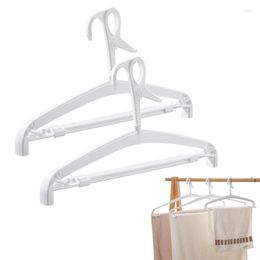 Hangers Space Saving Heavy Duty Multifunctional Expandable 360 Degree Swivel Clips Non Slip For Coats Notched Clothes