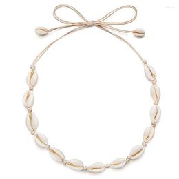 Choker Hand-woven Adjustable Shells Bracelets Anklets Natural Beads Necklace 57BD