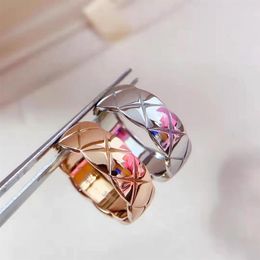 water chestnut overlapping mirror ring luxurys desingers female fashion ins trendy niche design index Finger rings opening for man191s