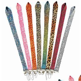 Keychains Lanyards Leopard Phone Lanyard Cartoon Printing Keychain Id Cards Strap Drop Delivery Fashion Accessories Dhgarden Dhnpl