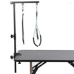 Dog Apparel Foldable Pet Grooming Arm Bracket Loop Noose Adjustable Steel Suspender Table For Cat Bath Desk