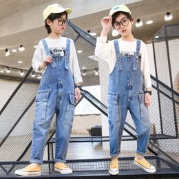 Rompers Jean Overalls Boys Jeans Teens 6 7 8 9 10 11 12 13 14 Years School Denim Jumpsuit Pants for Big 230907