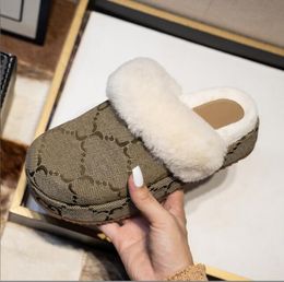 Designers Slippers Slides Sandals Girl Flip Flop Slipper winter Slide Women Ladies Wool Fur Fluffy Furry Warm Letters Comfortable Fuzzy size36-42 G655