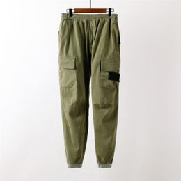 Mens cargo pants Topstoney brand designer Stone Three Colours High-end Is land Streetwear Overalls Trousers Youth fashion Men Sprin326Z
