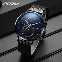 SINOBI New Men Watch Brand Business Watches For Men Ultra Slim Style Wristwatch JAPAN Movement Watch Male Relogio Masculino200z