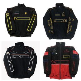 2022 New F1 Formula One Racing Jacket Autumn and Winter Full Embroidery Logo Cotton Clothing Spot 260n