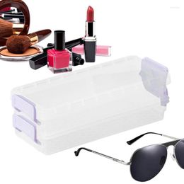 Storage Boxes Cosmetic Box Rotating Makeup Brush FOR Ladies Portable Multifunction Dust Proof Desktop Organiser Lips