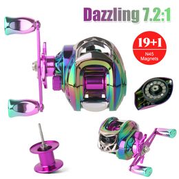 Fly Fishing Reels2 Baitcasting Reel 8KG Max Drag 72 1 Ratio 191BB Metal Spool LeftRight Hand Carp Bass Freshwater Saltwater 230907