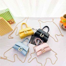 girls designer handbag cute kids PU letter casual messenger bags children zero purse fashion mini single shoulder bag F270254M