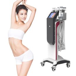 6 In 1 Profession 80K Vacuum RF Cavitation System AS82 Beauty Device Fat Reduction Body Sculpting Machine Cellulite Reduction Anti-Wrinkle Body Slimming Machine