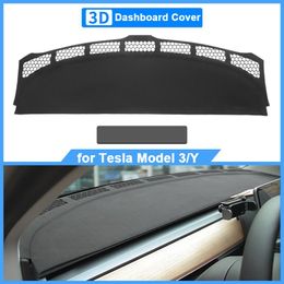 For Tesla Model 3 Y Dashboard Protection Cover Non-slip Sun Shade Dash Board Mats Nubuck Leather Sunshade Pads Car Interior Access204l