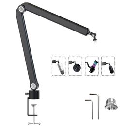 Lighting Studio Accessories Microphone Stand Heavy Suspension Boom Adjustable Scissor Arm Stands for HyperX QuadCast Mic USB Condenser Recording 230908