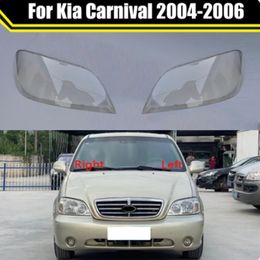 For Kia Carnival 2004 2005 2006 Car Transparent Headlight Housing Lens Glass Cover Lampshade Protection Case Shell Lamp Caps