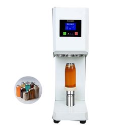 Smart Panel Can Sealing Machine Milk Tea Shop Mute Fully Automatic Sealer Cup Beer Colourful Light Cans Seamer Machines No Rust