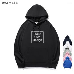 Women's Hoodies Your Own Design Brand Logo/Picture Custom Printed Men Women DIY Cotton Sweatshirts Casual Long Sleeve Pullovers Unisex