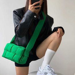 8A quality Cassette Botegss Ventss woven bags for sale Net Red Sponge Woven Pillow Bag Womens One Shoulder Crossbody Down Autumn and Winter With Real Logo YXSL