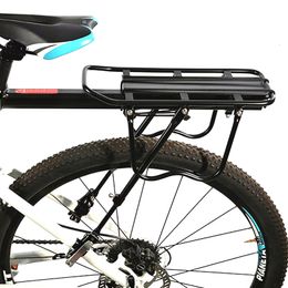 Bike Handlebars Components Bicycle Luggage Rack Aluminium Alloy Cargo Rear Shelf Cycling Seatpost Bag Holder Stand MTB Accessories 230907