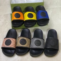 Designer Slippers Flat Sandals Gear Bottoms Mens Women Striped Sandals Causal Non-slip 7 Colors Fashion Summer Flip Flops With Original NO345 W1 size35-45