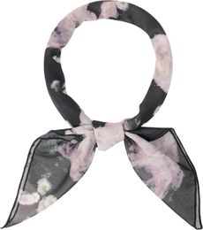 Scarves Allegra K Women's Chiffon Scarf -27.6 inches X 27.6 inches - Flower Print Square Scarf Neck ScarfLF2030908