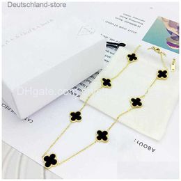 Pendant Necklaces Classic Design Clover Necklace Gold Plating Bracelet Jewellery For Gift Drop Delivery 202 Otmik Q230908