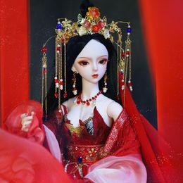 Dolls DBS doll 13 BJD Dream Fairy Name by Red mechanical joint Body With makeup 62cm height girls SD 230907