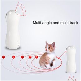 Cat Toys Pet Toy Interactive Laser Led Red Light Exercise Training Entertaining Matic Funny Drop Delivery Home Garden Supplies Dhnch