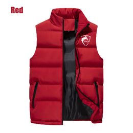 Men's Vests Bikinis Secret Men Autumn Winter Stand Collar Waistcoat Outdoor Warm Down Vest Casual Sleeveless Fashion Printed Jacket Coat 230908