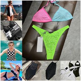 Womens Designer Swimwear Letter Logo Swimsuit High Waist Bathing Suit One Piece Swimsuits315Q