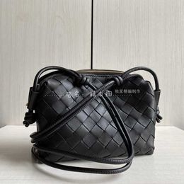 AxjBotegss Loop bag diagonal Lambskin woven span rhombus leather women's camera small square dumpling shoulder mobile phone MB3J