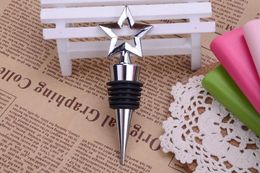 100PCS Vineyard Collection Star Design Wine Stoppers Very Good for Wedding Favour DHL Fedex ZZ