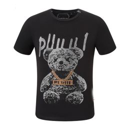 Hot Phillip Plain Men T Shirts Designer PP Skull Diamond T Shirt Short Sleeve Dollar Bear Tiger Brand Tee High Quality Skulls T Shirt Tops PQ2154