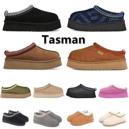 Tasman Snow Boots Ankle mini Boot Shoes Short Bottes Tasmans Designer Classic Chestnut Keep Warm Wool Real Leather Platform Tazz Thick Bottom Shoe Booties