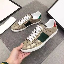 top quality Casual Shoes Classic Mens Low Top Sneakers Ace Red Shoe sole Flat Leather Gold Bee and Green Webbing 1970 Running Skateboard 35-46 03