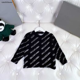 baby clothes kids sweater round neck pullover for boy girl Size 100-150 CM fashion Oblique Letter Logo Full Print child Knitwear Sep01