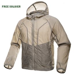 Outdoor Jackets Hoodies SOLDIER outdoor sports camping tactical military men's skin coat uv protection men shirt sun protection clothes for camping 230907