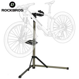 Bike Handlebars Components ROCKBROS Work Stand Professional Repair MTB Road Bicycle Tools Aluminum Alloy Adjustable Foldable 230907