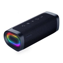 Portable Sers Rockmia EBS607 10W Super Bass Ser Wireless Bluetooth 50 With RGB Light Powerful Boom Music Box 230908