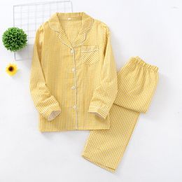 Women's Sleepwear See Vintage Plaid Lazy Pajams Sets Couple 2023 Summer Spring Comfy Cotton Homewear Loung Wear