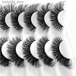 False Eyelashes Lashes 7 Pairs 3D Faux Mink Beautiful Lashes Fluffy Soft Wispy Volume Natural long False Eyelashes Reusable Eye lashs Makeup Q230908