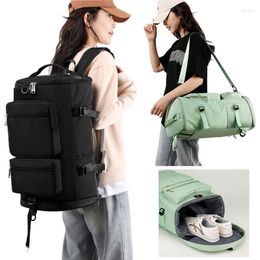 Outdoor Bags Women'S Backpack Gym Fitness Travel Luggage Handbag Training Shoulder Duffle Shoe Pocket Sports Female Crossbody Bag