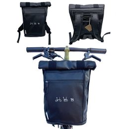 Panniers Bags Folding Bike Front Use For Brompton Birdy Bicycle Storage Bag handbag With Aluminium Mount 230907