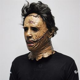 Texas Chainsaw Massacre Leatherface Masks Latex Scary Movie Halloween Cosplay Costume Party Event Props Toys Carnival Mask 200929181W