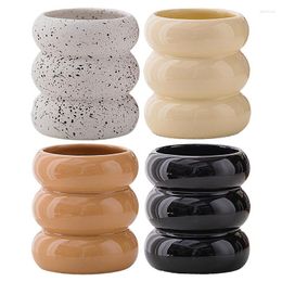 Candle Holders Beautiful Ceramic Holder Durable Doughnut Container High Quality Tabletop Decoration Ornaments For Home Office