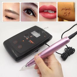 Tattoo Machine Dermograph Beauty Micropigmentacion Swiss Motor Gun Permanent Makeup Eyebrow Lip Pen with Cartridge Needle 230907