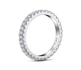 AEW Solid 14K 585 Weißgold 12ctw 2mm DF Farbe Ehering Ring für Damen Damenring 2103103491954