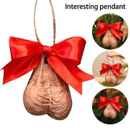 Decorazioni natalizie Palline divertenti 2D Ornamento per albero piatto Decor Appeso per la casa Decora M6p1 230907