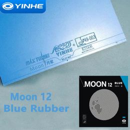 Table Tennis Rubbers Original YINHE Moon 12 BLUE Rubber Galaxy Pips In Ping Pong Astringent sponge For backhand 230907