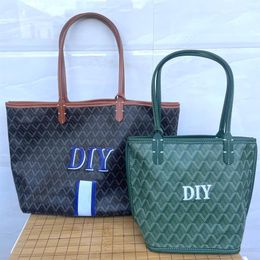 Women's shopping bags Highest quality shoulder bag tote single-sided Real handbag DIY Do It Yourself handmade Customized pers219y