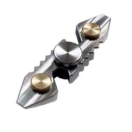 TITANER CNC Ti TC4 Titanium Brass Finger Spinning Toy Bottle Opener Crowbar Outdoor EDC Great Tools305U